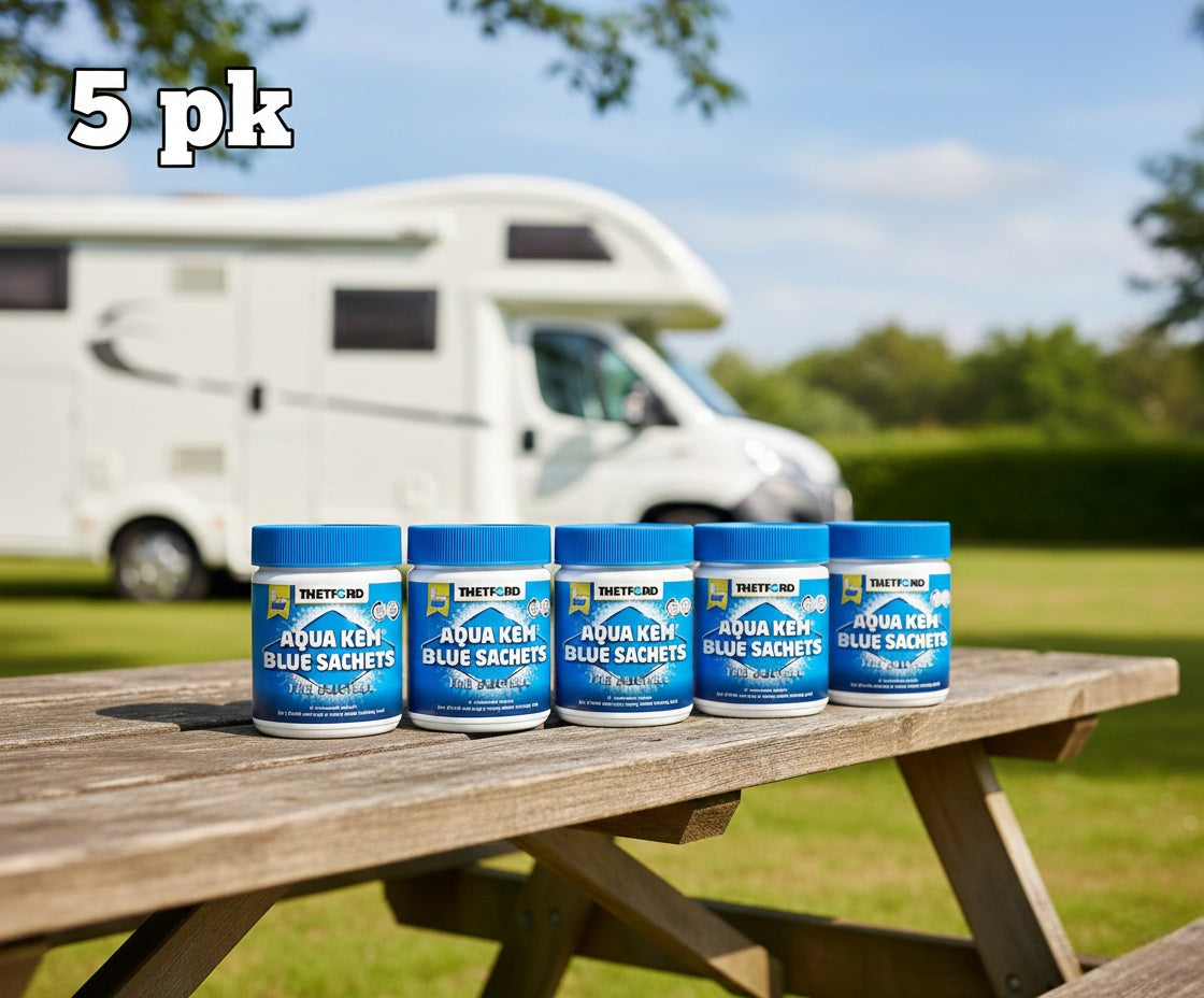 Pakkepris på Thetford Aqua Blue Sachets 75 stk - sanitærmiddel til bobil og campingvogn