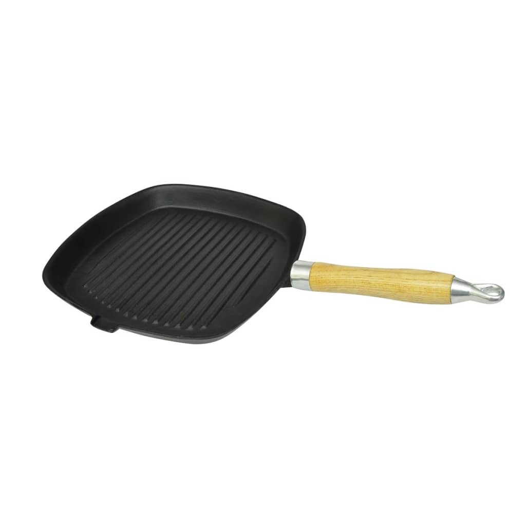 Grillstekepanne i støpejern 20x20 cm