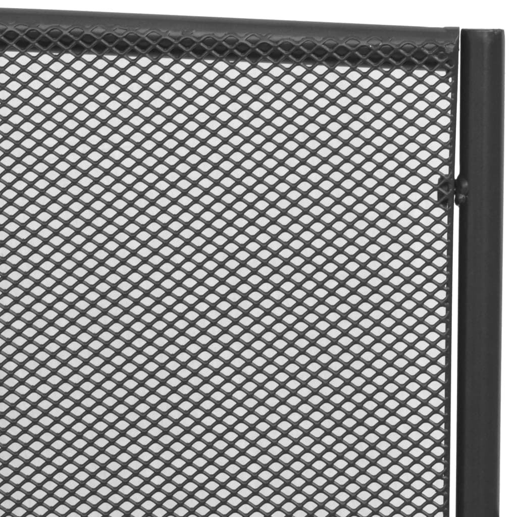 Hagebenk 108 cm stål og netting antrasitt