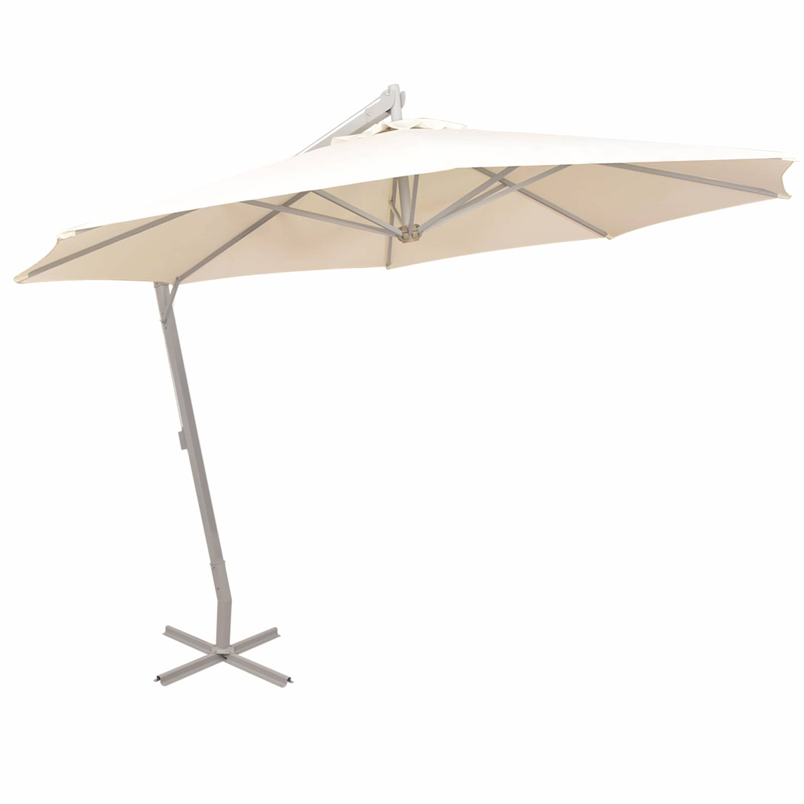 Utendørs parasoller Beige Polyester