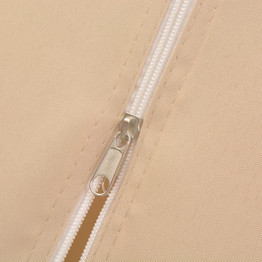 Hagepaviljong med gardiner heksagonal 360x265 cm