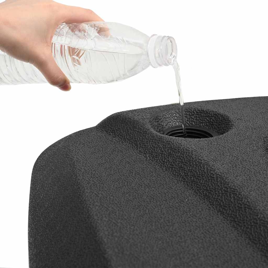 Utendørs parasollfot svart