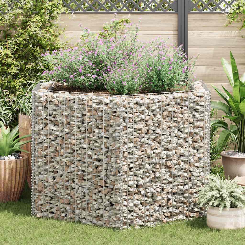 Gabion høybed sekskantet 160x140x100 cm