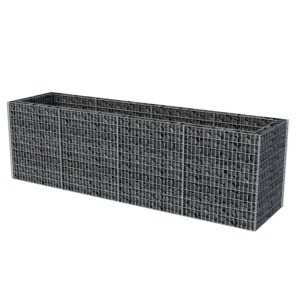 Gabion høybed stål 360x90x100 cm