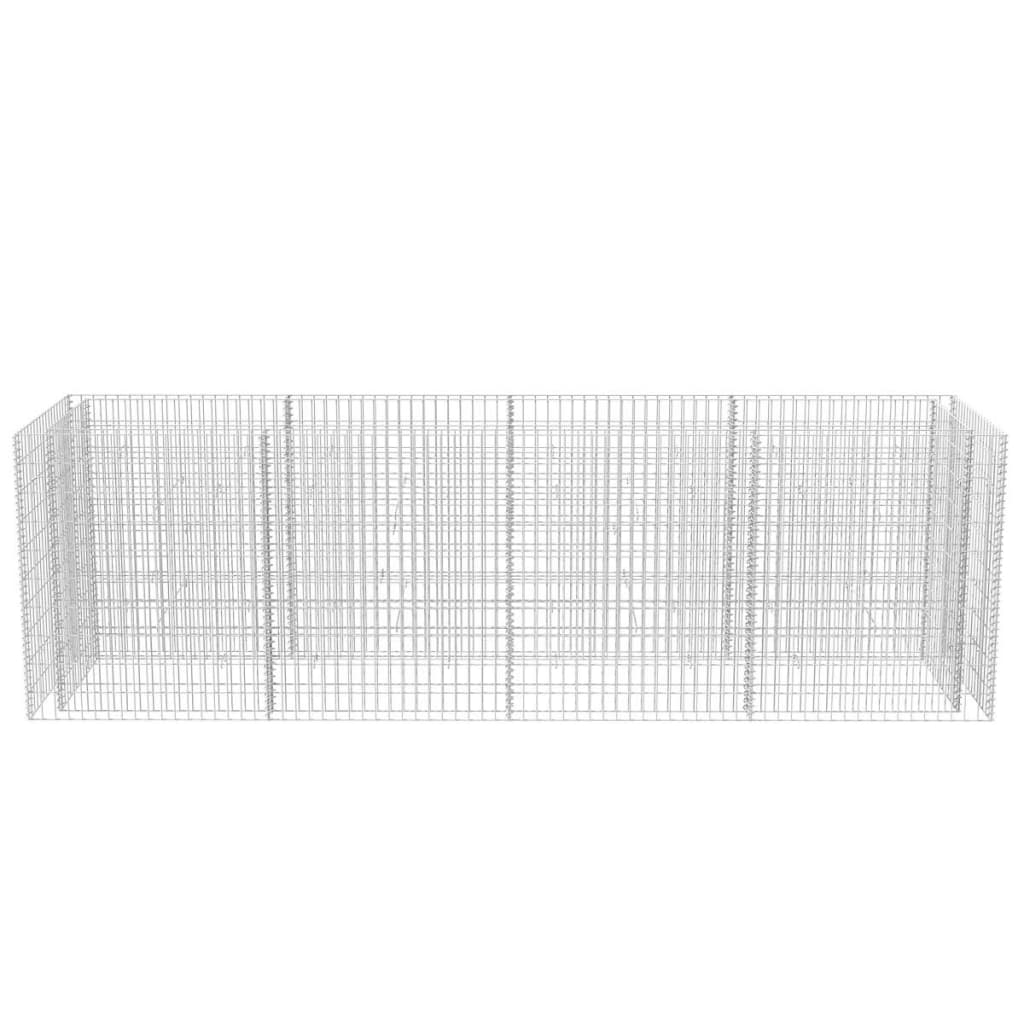 Gabion høybed stål 360x90x100 cm