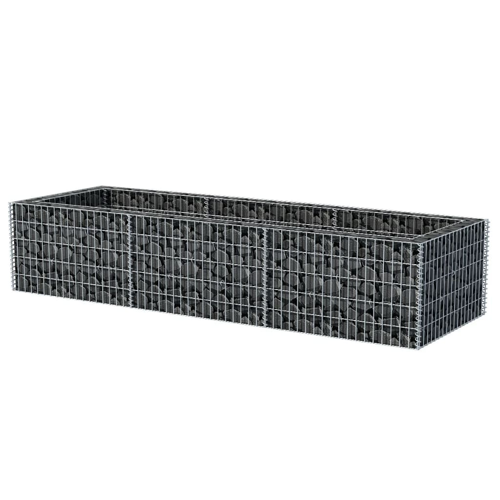 Gabion høybed stål 270x90x50 cm