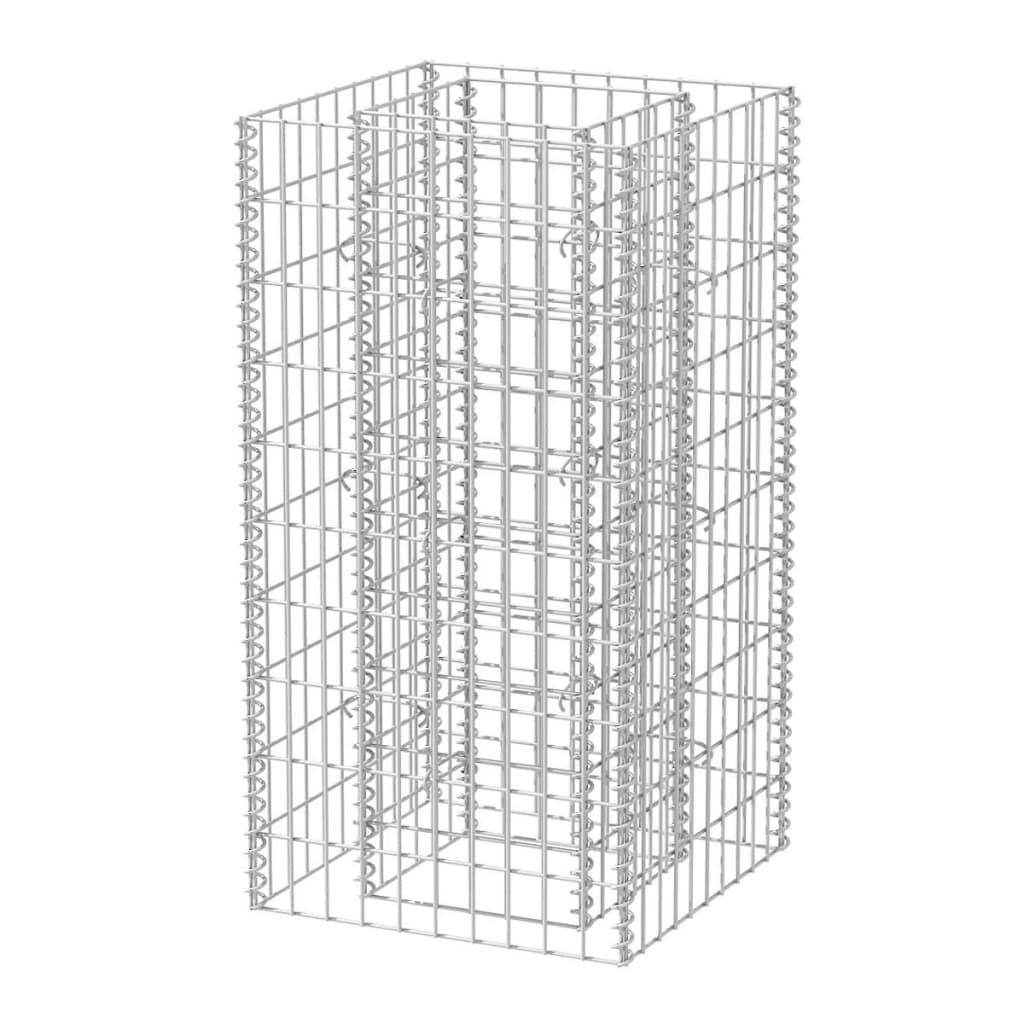 Gabion høybed stål 50x50x100 cm