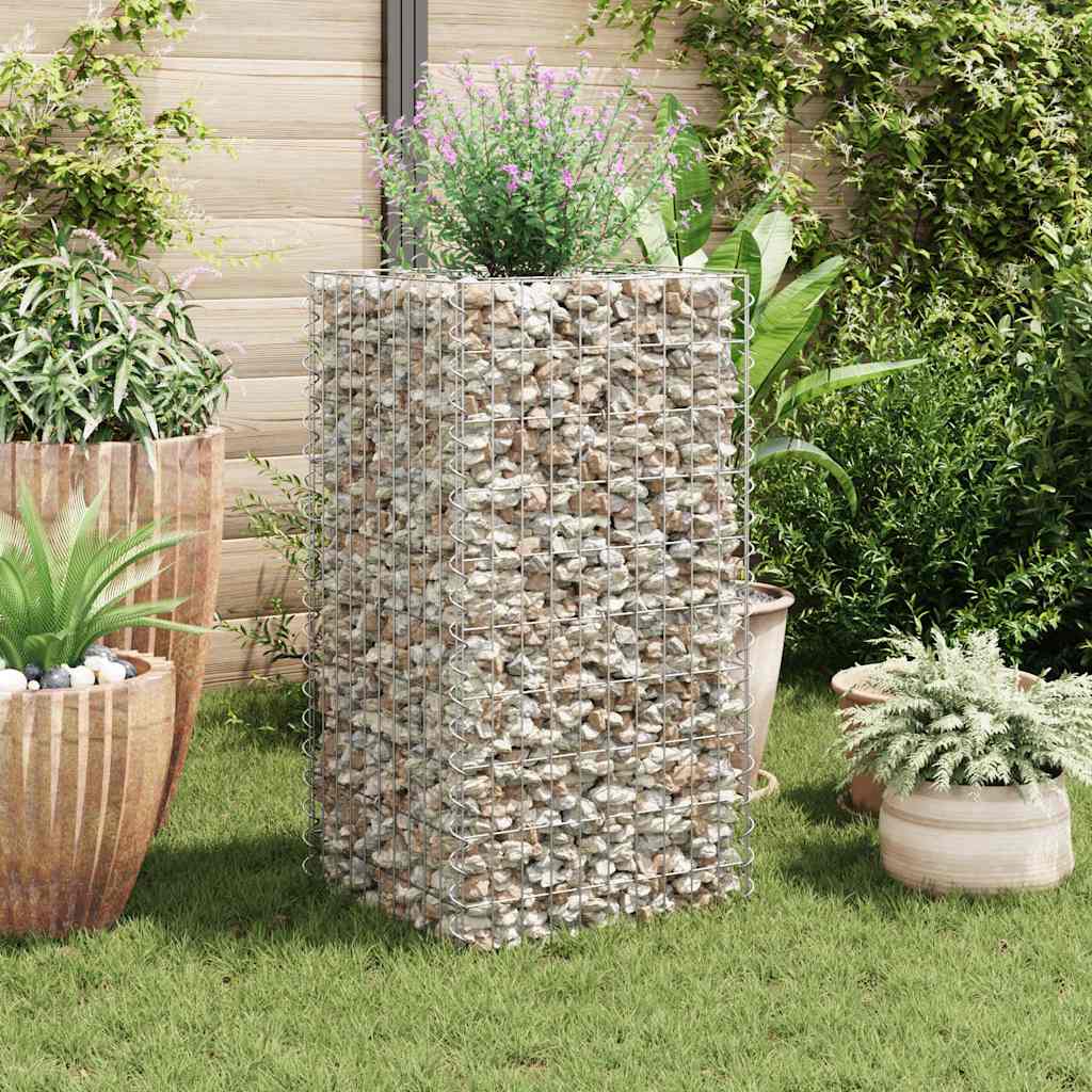 Gabion høybed stål 50x50x100 cm