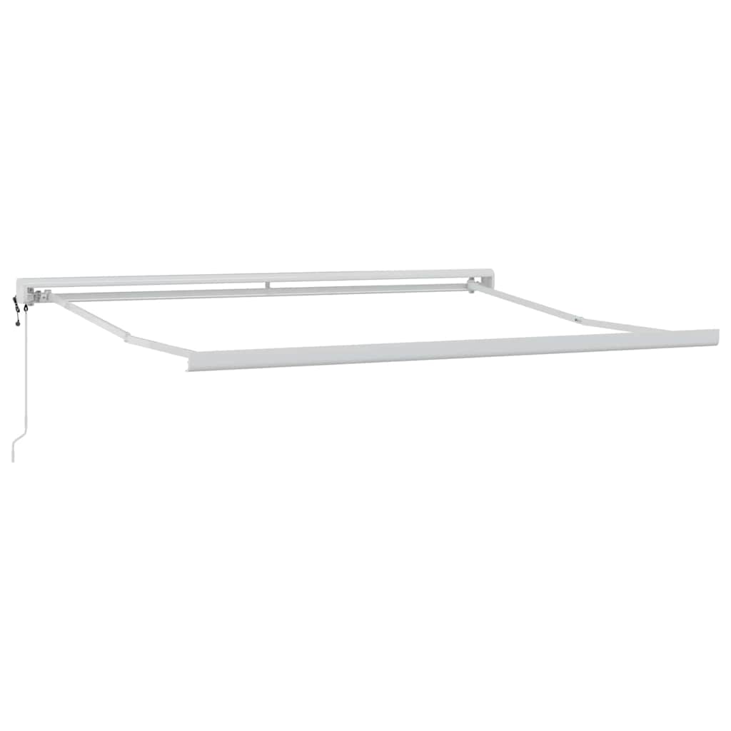 Markise Hvit 3,5 x 2,5 m Metall