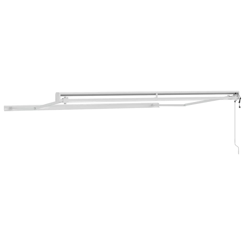 Markise Hvit 3,5 x 2,5 m Metall