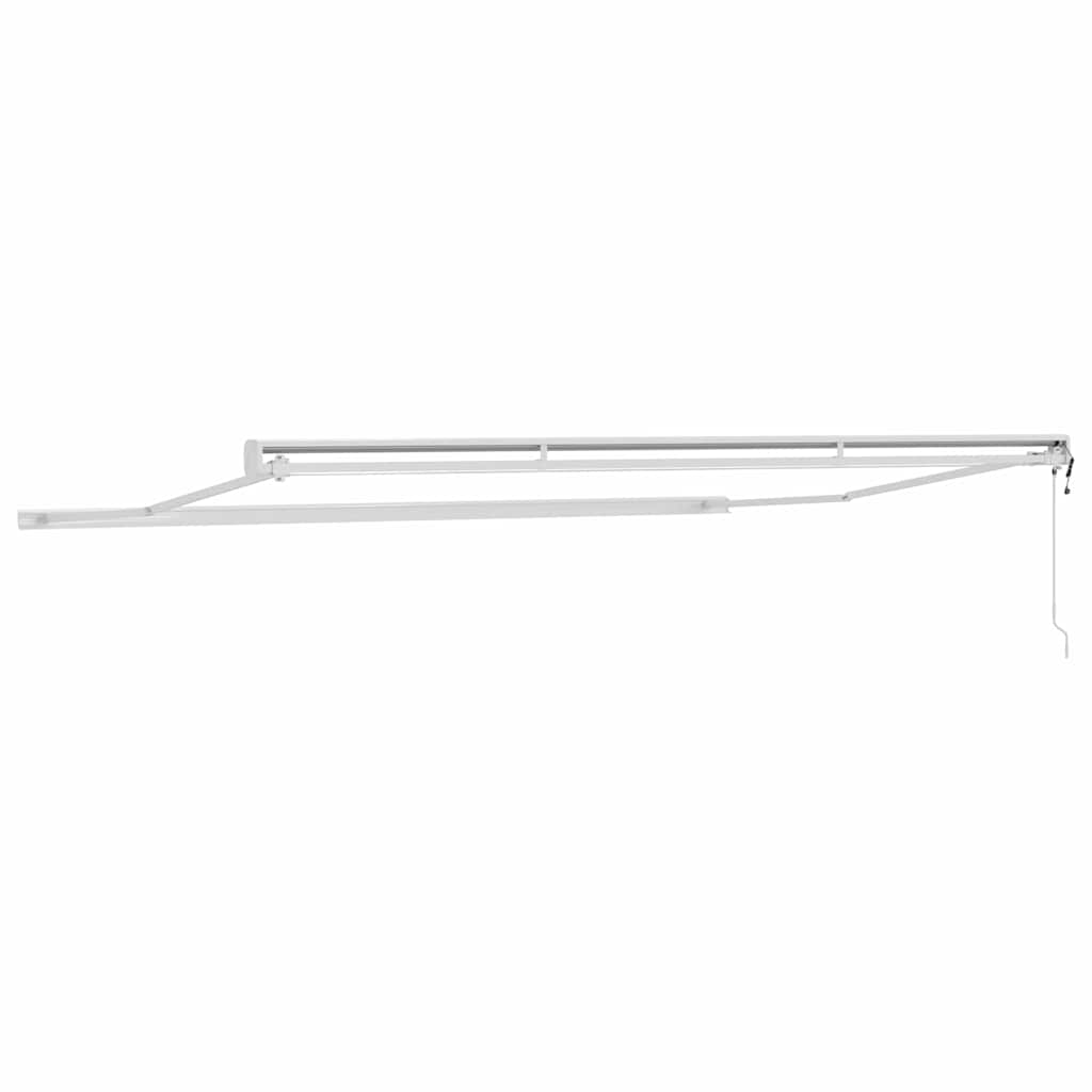 Markise Hvit 4 × 3 m Metall