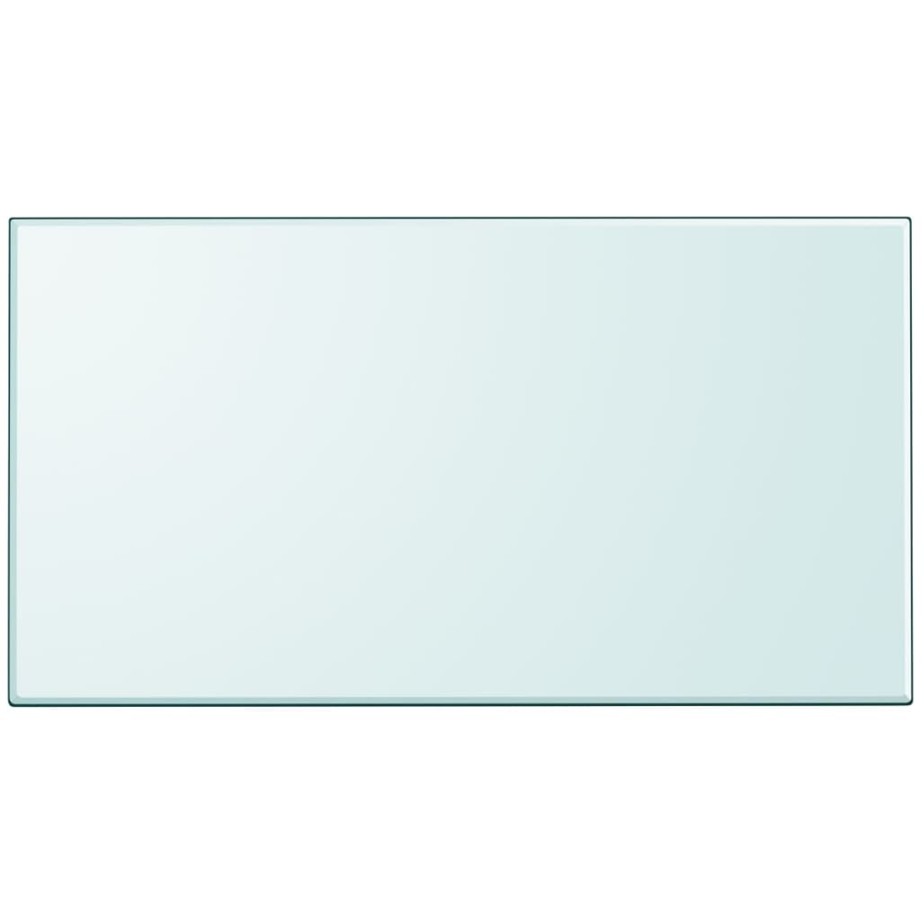 Bordplate herdet glass rektangulær 1200x650 mm