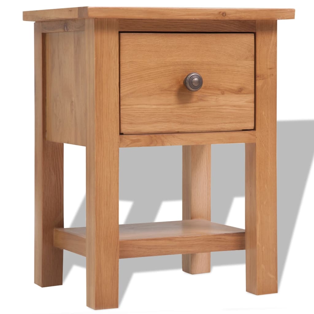 Nattbord 36x30x47 cm heltre eik