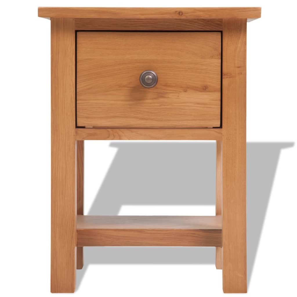 Nattbord 36x30x47 cm heltre eik