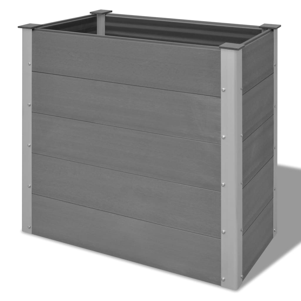 Høybed WPC 100x50x91 cm grå