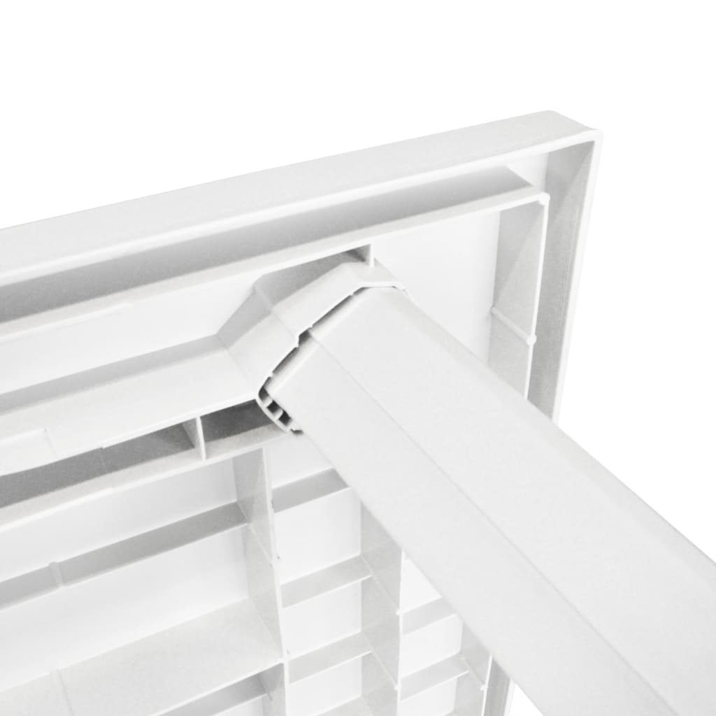 Hagebord hvitt 126x76x72 cm plast