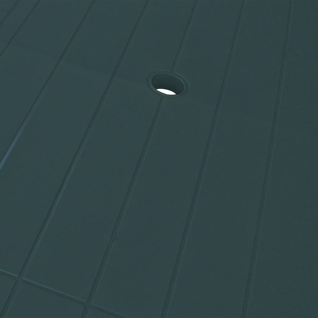 Hagebord grønn 126x76x72 cm plast