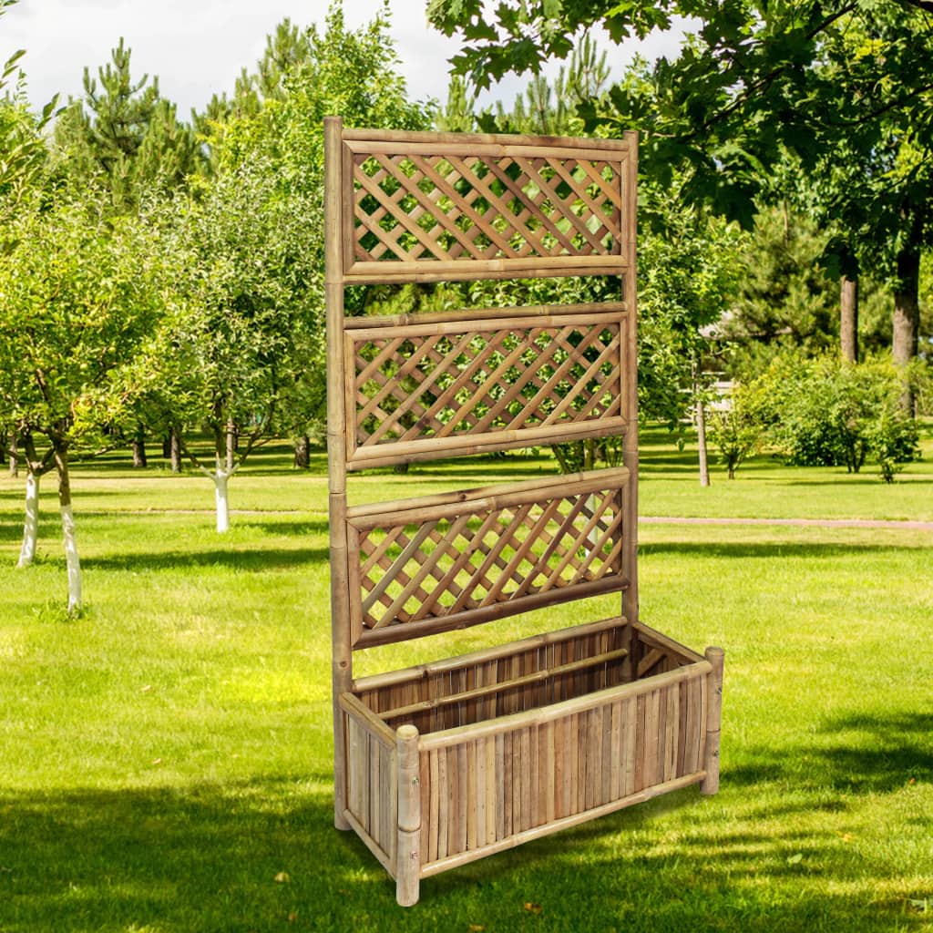 Høybed med espalier bambus 70 cm