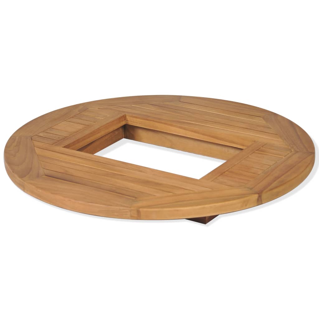 Bordplate ølkasse teak 70 cm