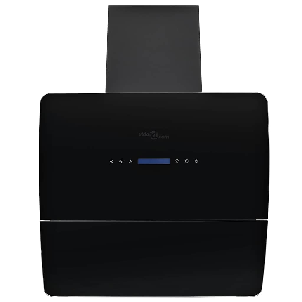 Veggmontert kjøkkenvifte rustfritt stål 756 m³/h 60 cm svart