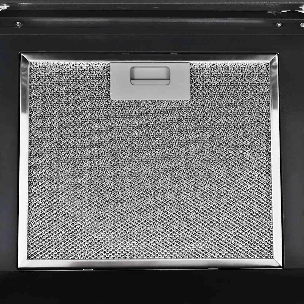 Veggmontert kjøkkenvifte rustfritt stål 756 m³/h 60 cm svart