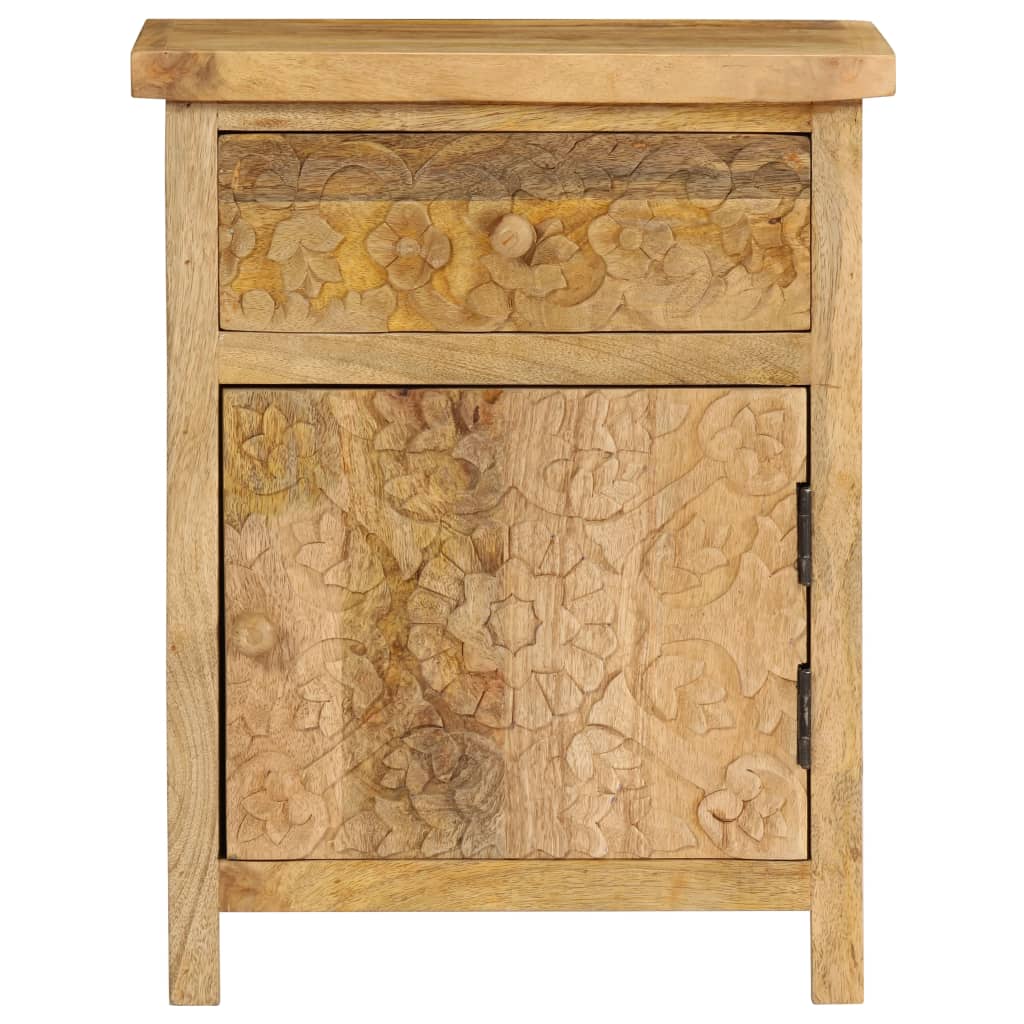 Nattbord heltre mango 40x30x50 cm