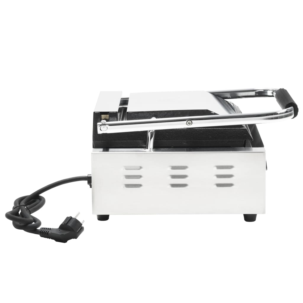 Riflet paninigrill rustfritt stål 1800 W 31x30,5x20 cm