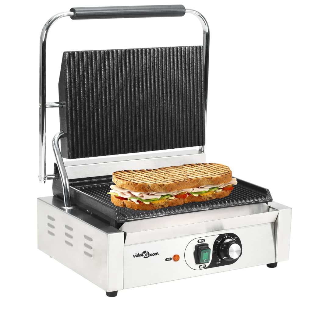 Paninigrill riflet 2200 W 43x30,5x20 cm