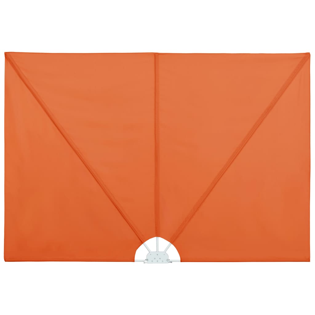 Sammenleggbar sidemarkise for terrasse terrakotta 240x160 cm