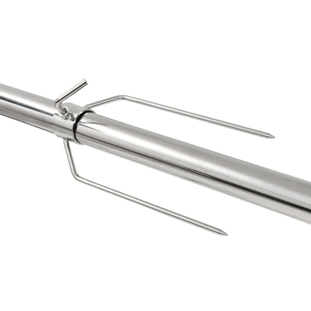 Automatisk grill med motor rustfritt stål 207x45x81 cm