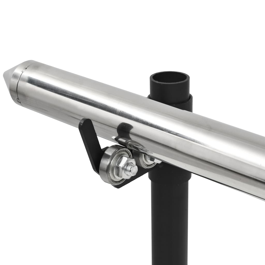 Automatisk grill med motor rustfritt stål 207x45x81 cm