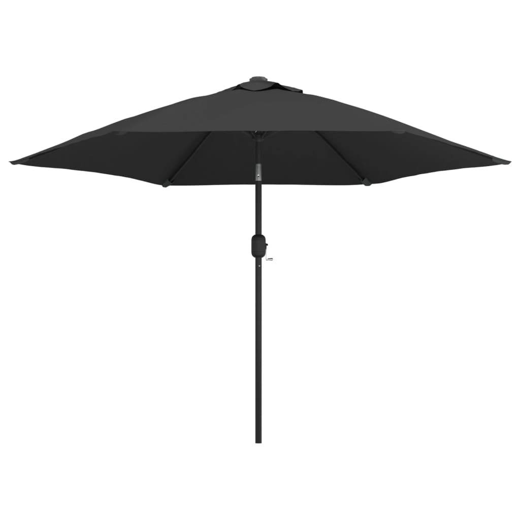 Parasoll med metallstang 300 cm antrasitt