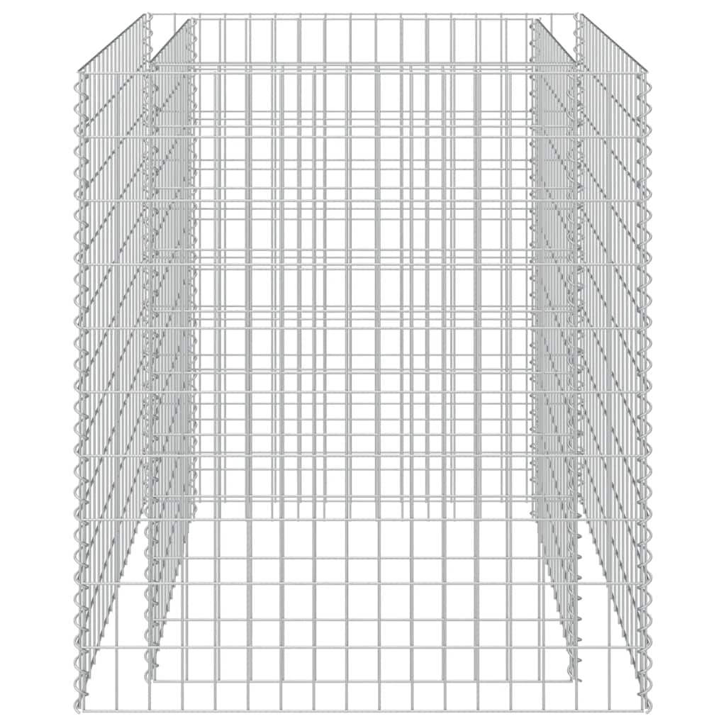Gabion høybed galvanisert stål 90x90x100 cm
