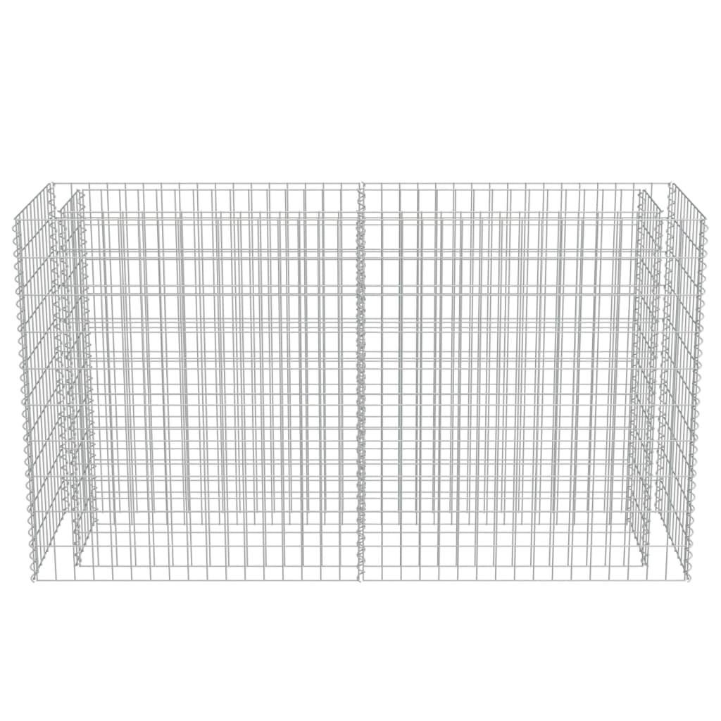 Gabion høybed galvanisert stål 180x50x100 cm