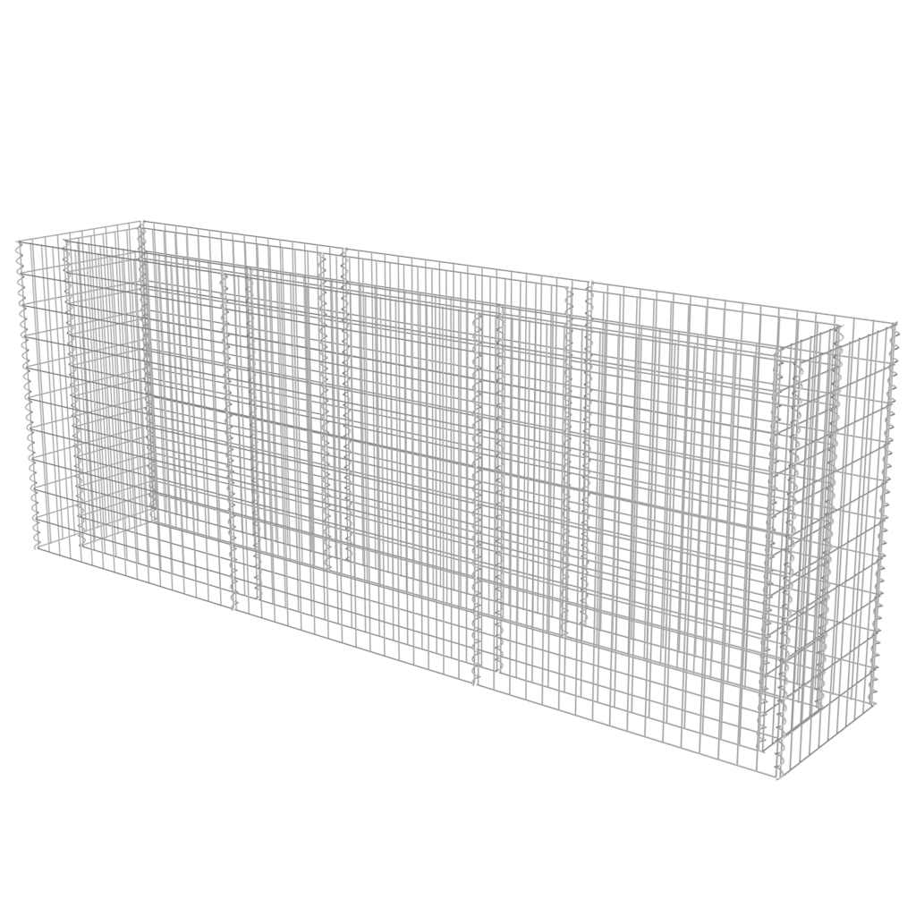 Gabion høybed galvanisert stål 270x50x100 cm