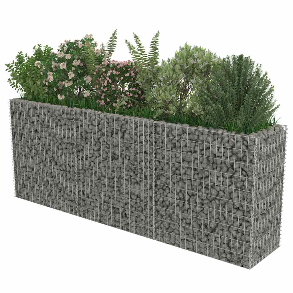 Gabion høybed galvanisert stål 270x50x100 cm
