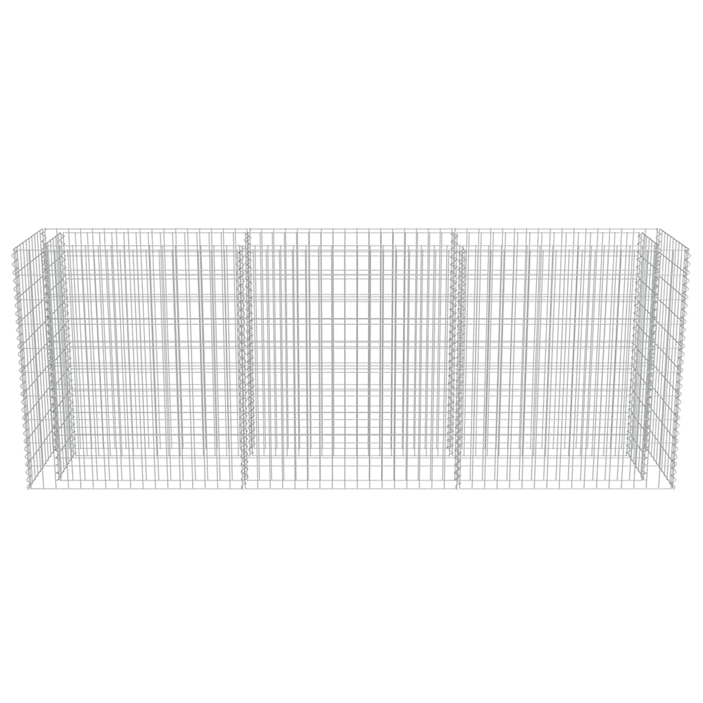 Gabion høybed galvanisert stål 270x50x100 cm