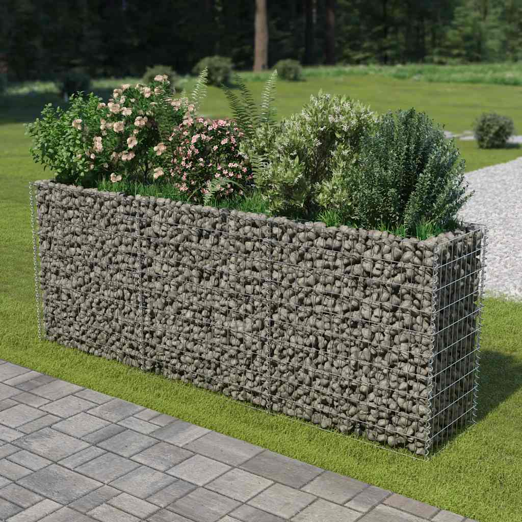 Gabion høybed galvanisert stål 270x50x100 cm
