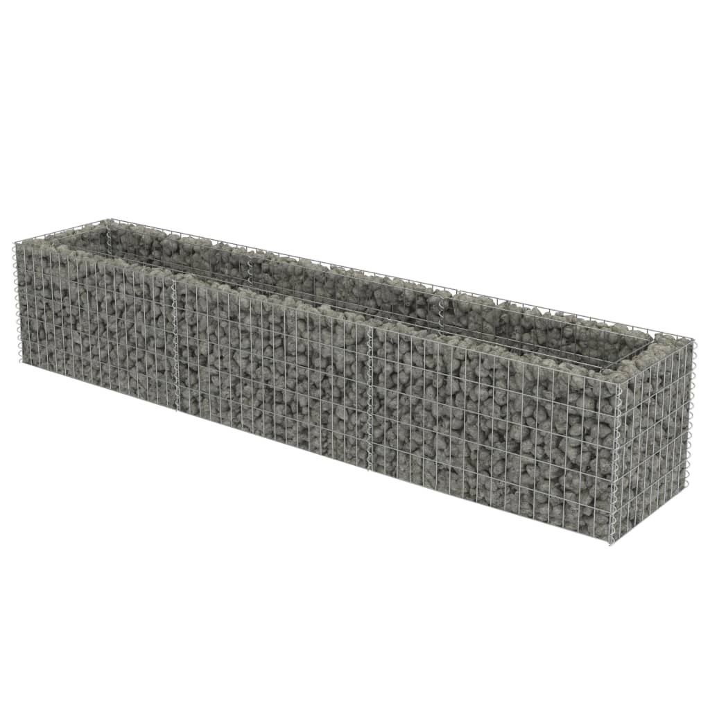 Gabion høybed galvanisert stål 270x50x50 cm