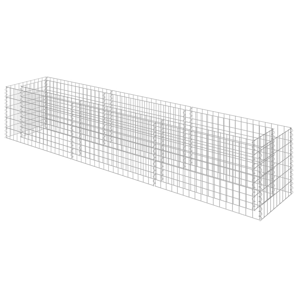 Gabion høybed galvanisert stål 270x50x50 cm