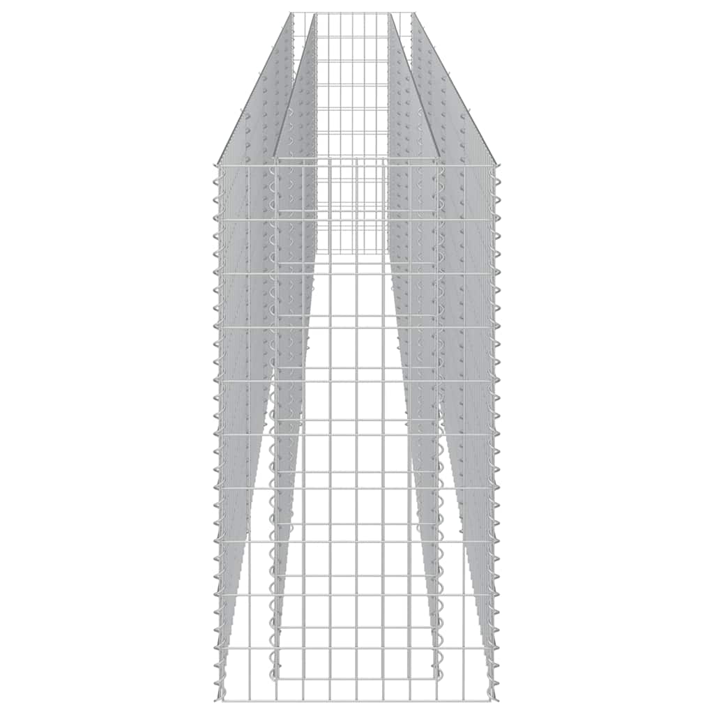 Gabion høybed galvanisert stål 450x50x100 cm