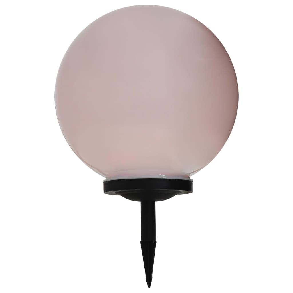 Utendørs sollampe LED kuleformet 40 cm RGB