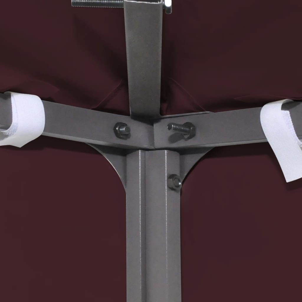 Dobbel toppduk til paviljong 310 g/m² 4x3 m vinrød