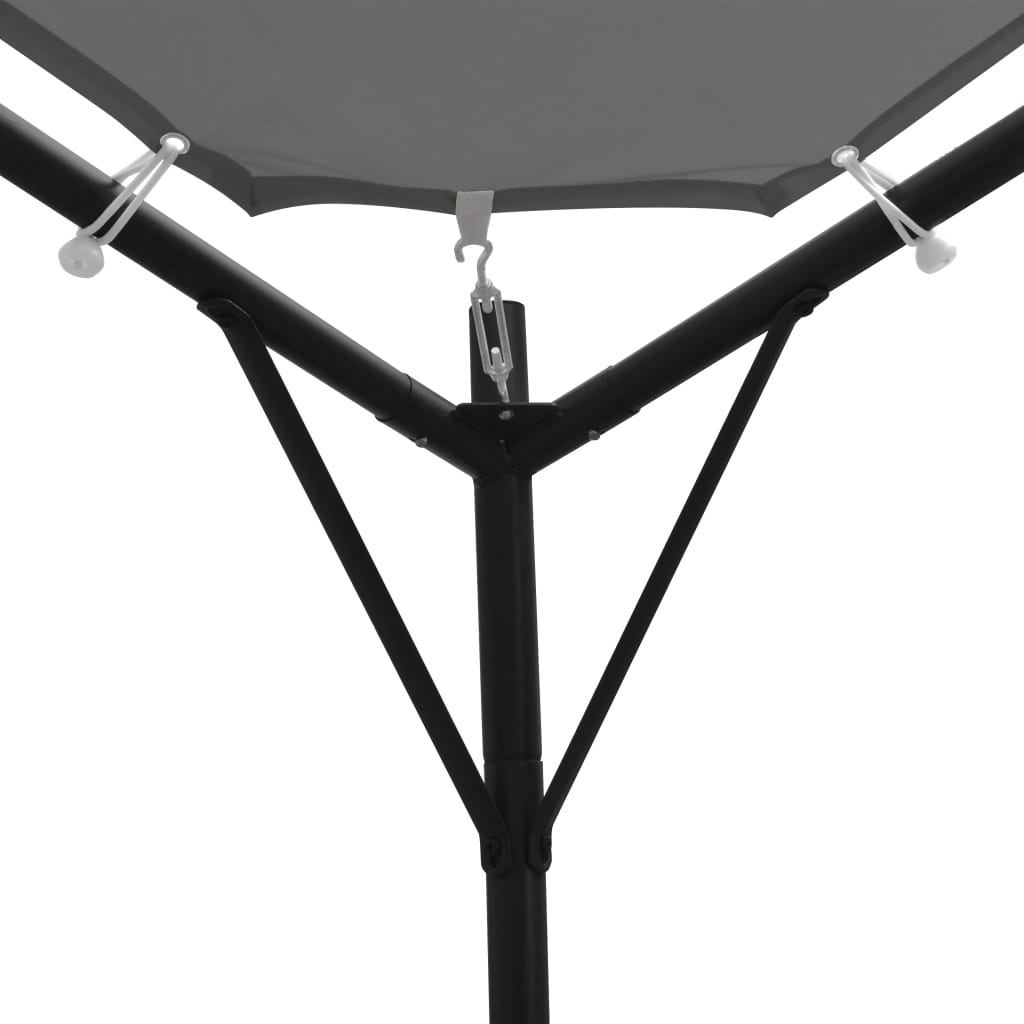 Paviljong 4x4 m antrasitt