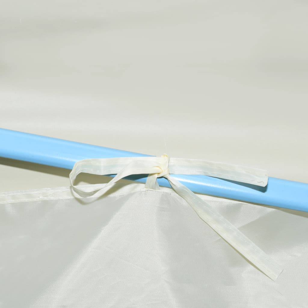 Sammenleggbart festtelt popup med 5 sidevegger 3x9 m kremhvit