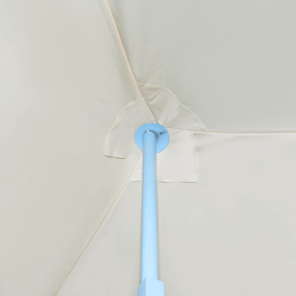 Sammenleggbart festtelt popup med 5 sidevegger 3x9 m kremhvit