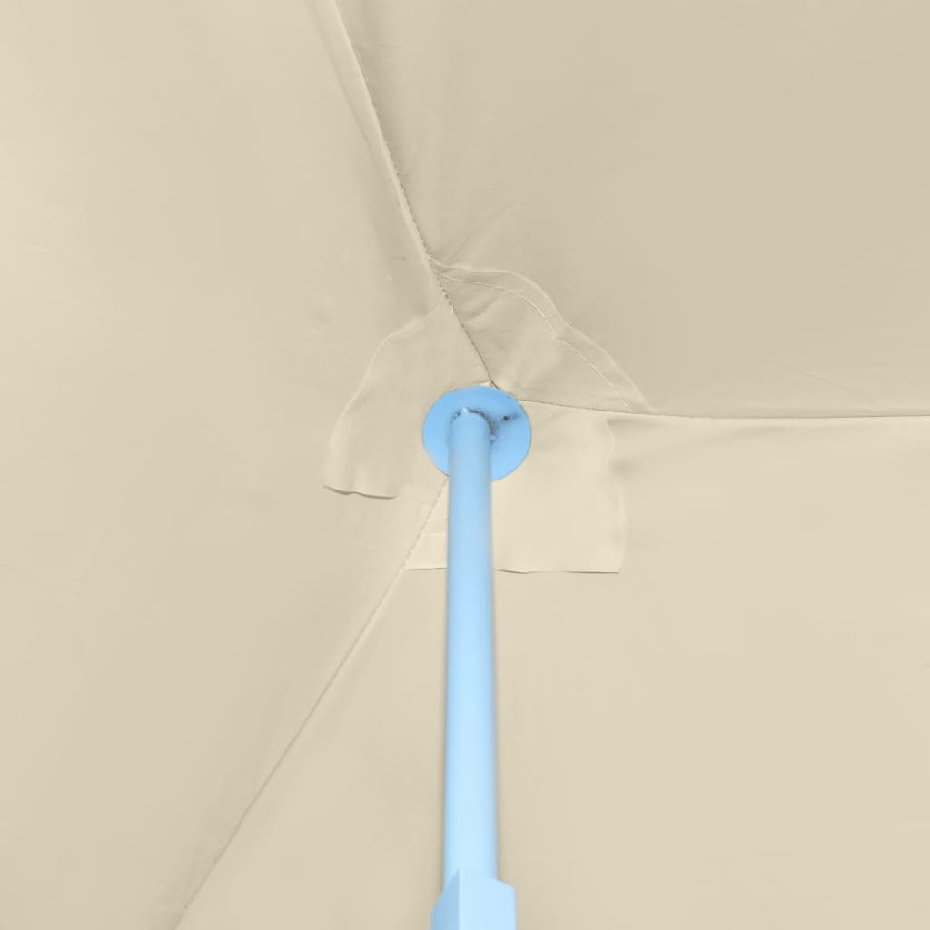 Sammenleggbart festtelt popup med 8 sidevegger 3x9 m kremhvit