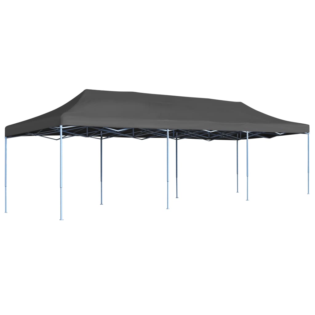 Foldbart popup festtelt 3x9 m antrasitt