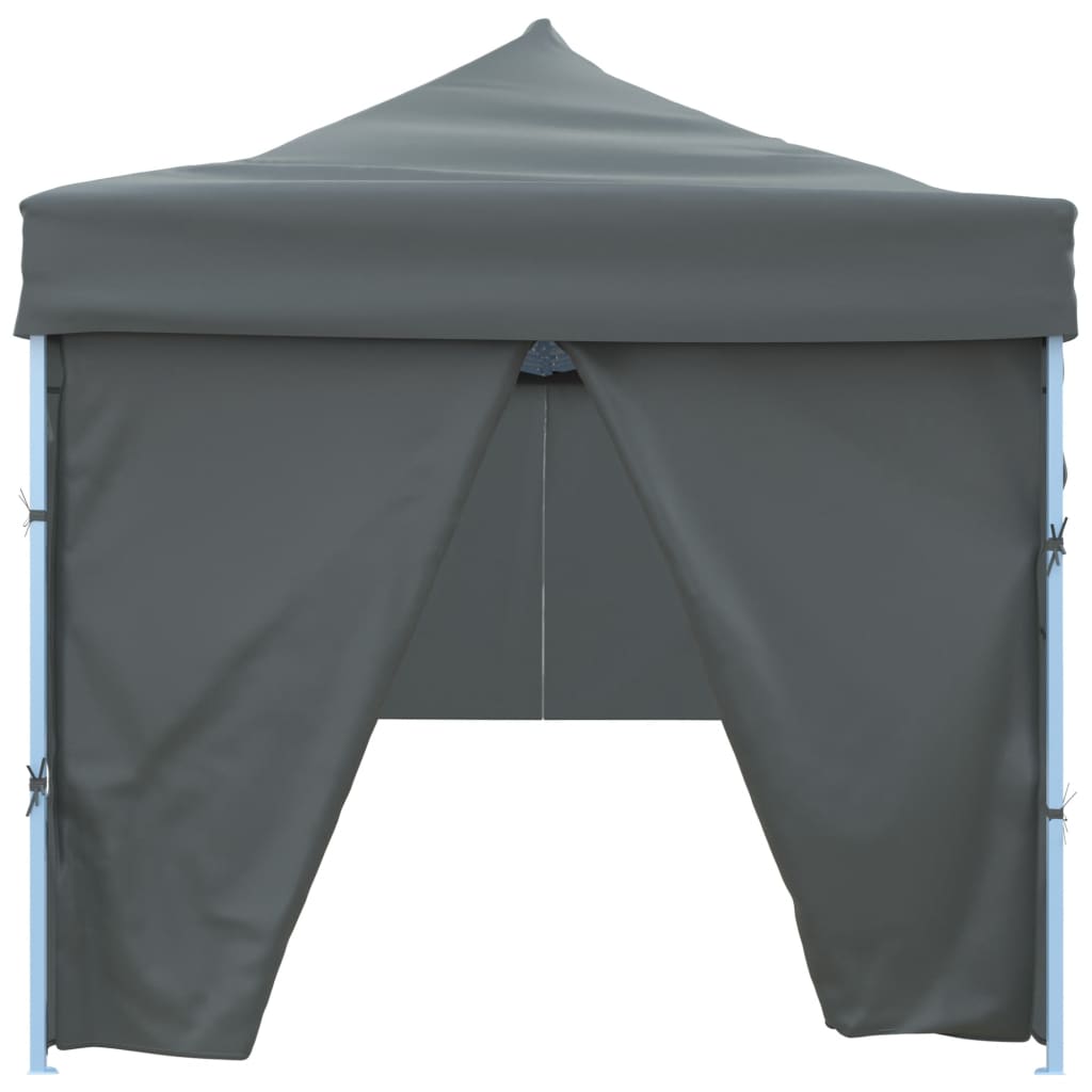 Sammenleggbart festtelt popup med 8 sidevegger 870x291x315 cm antrasitt