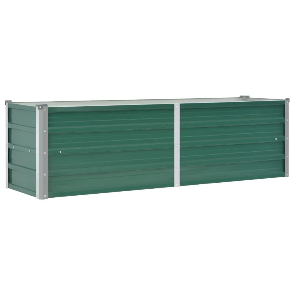 Høybed galvanisert stål 160x40x45 cm grønn